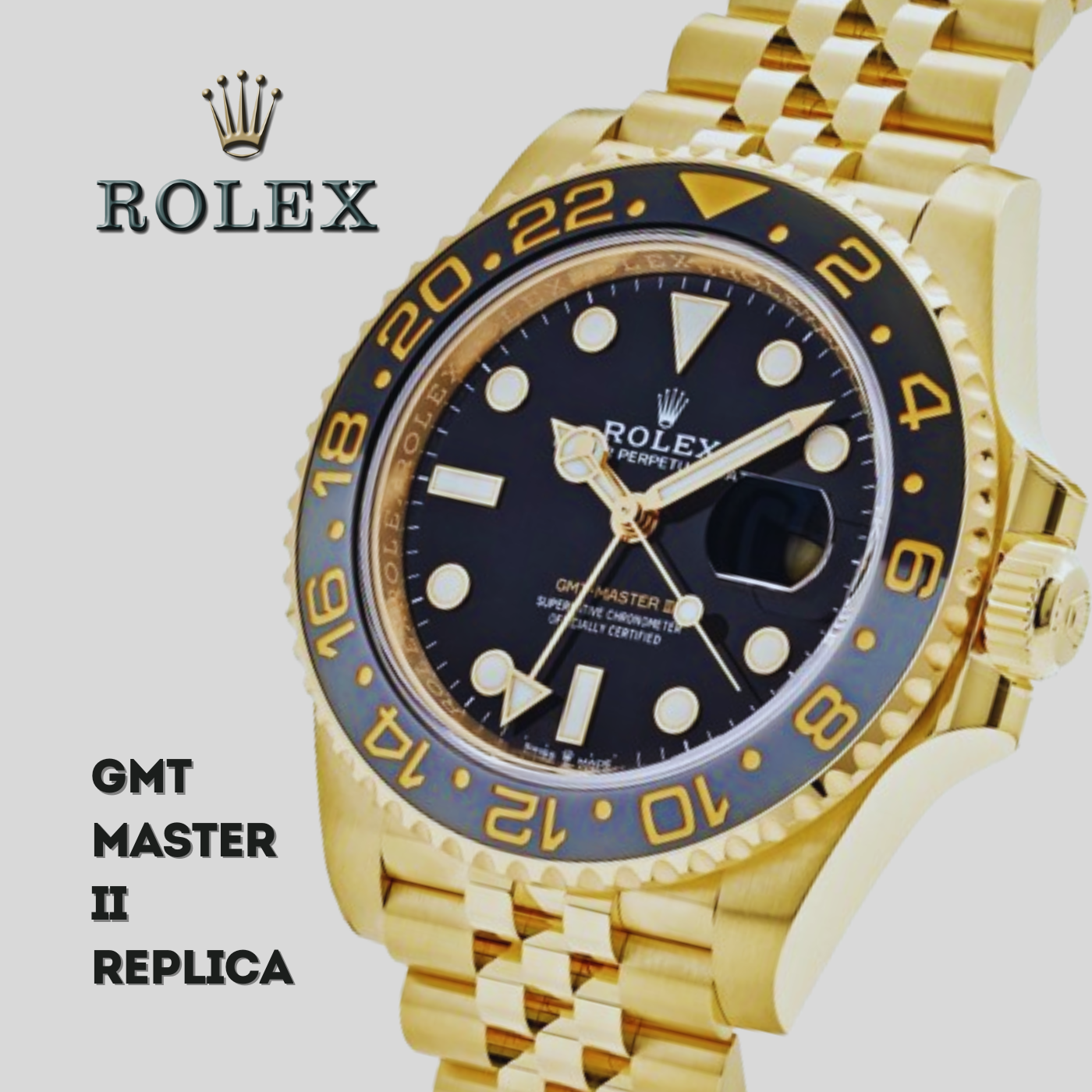 Rolex Gold GMT Master II - Replica