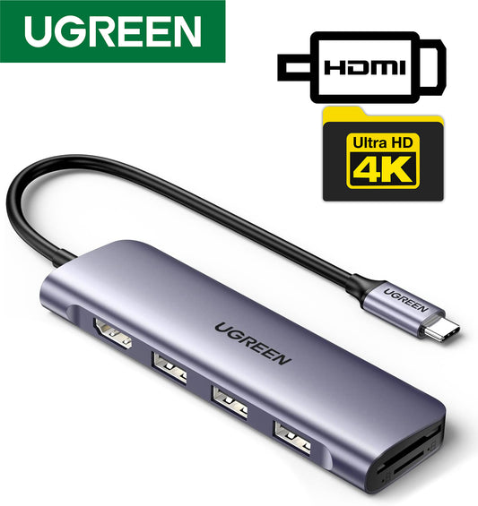 UGREEN 6 in 1 Type C Hub | HDMI - 4K