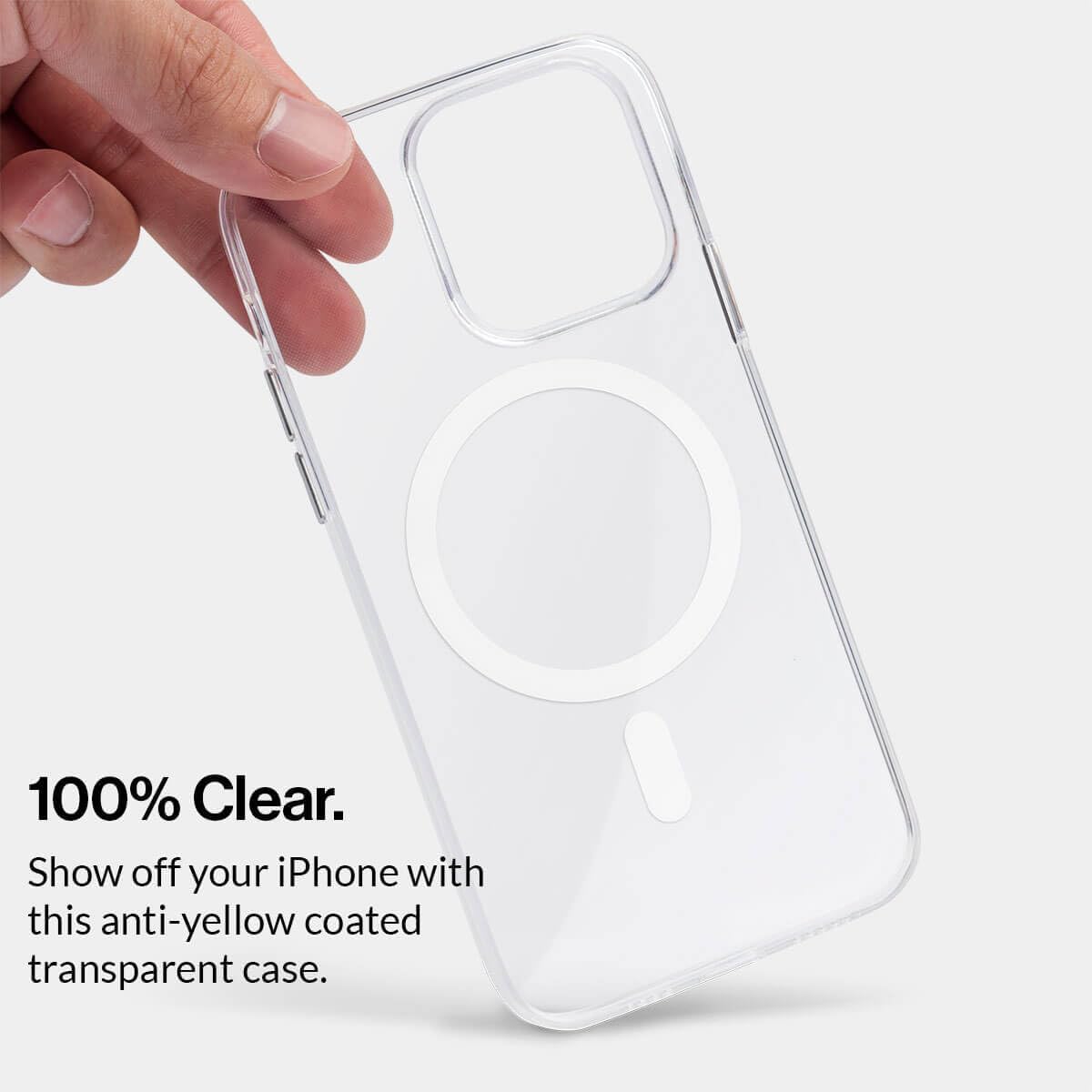 Clear Magnetic Case for iPhones 15 Pro Max