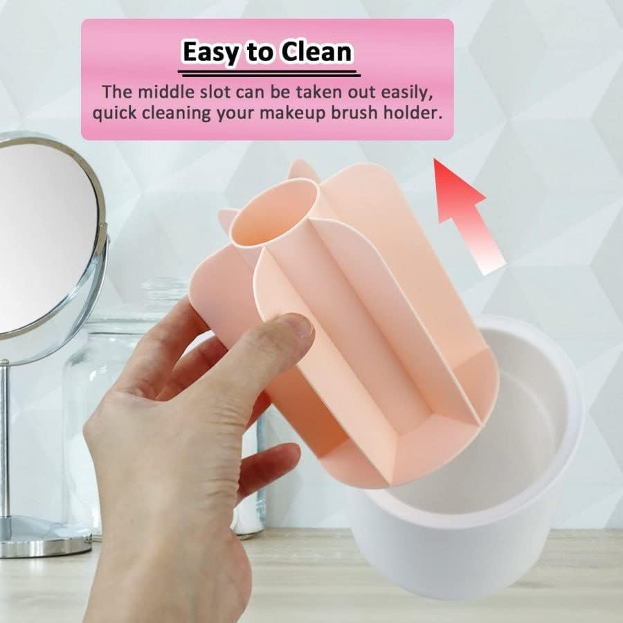 360° Rotating Makeup Brush Holder