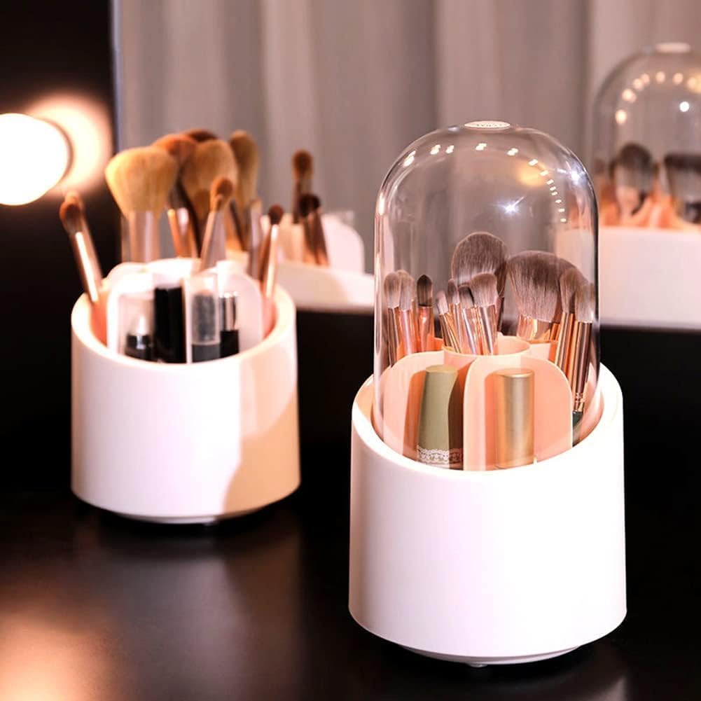 360° Rotating Makeup Brush Holder