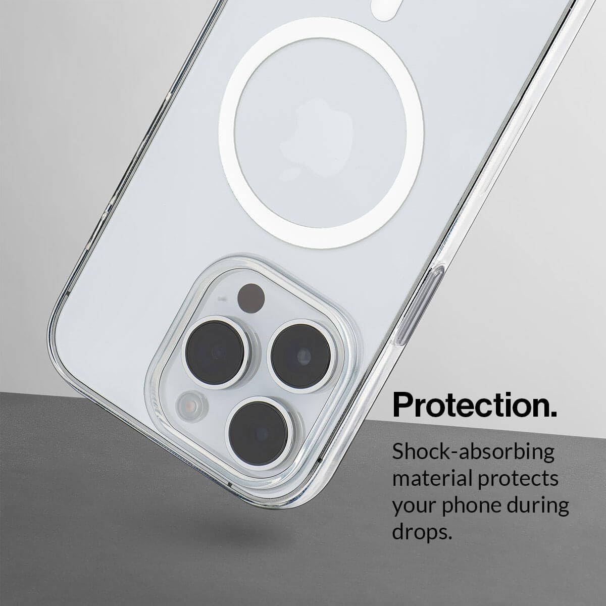 Clear Magnetic Case for iPhones 15 Pro Max