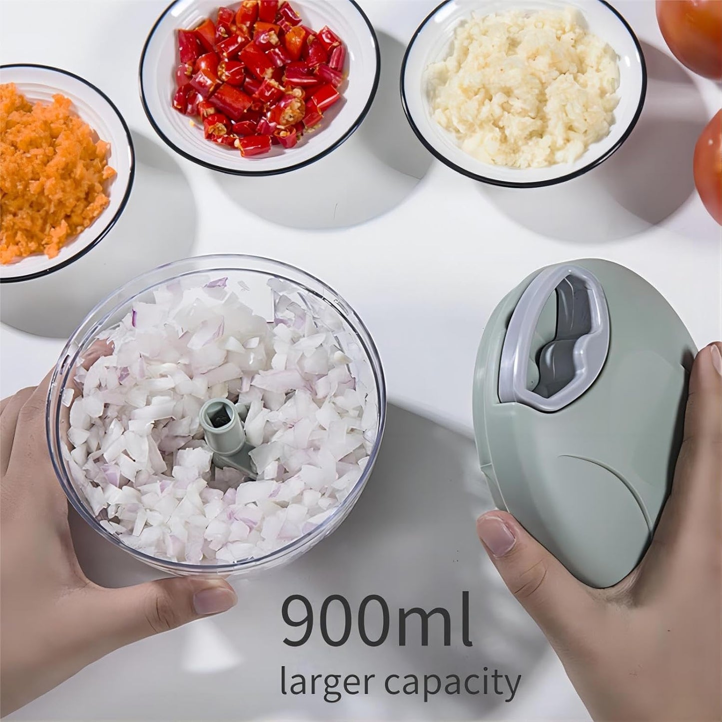 5 Blades Hand Cutter - Food Chopper