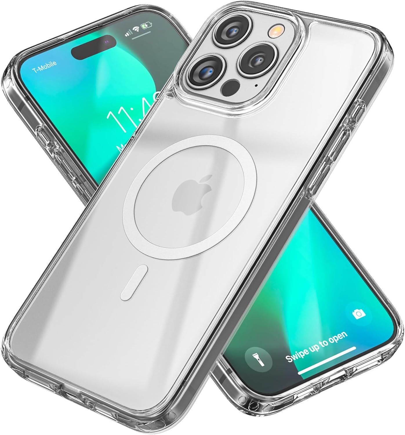 Clear Magnetic Case for iPhones 15 Pro Max